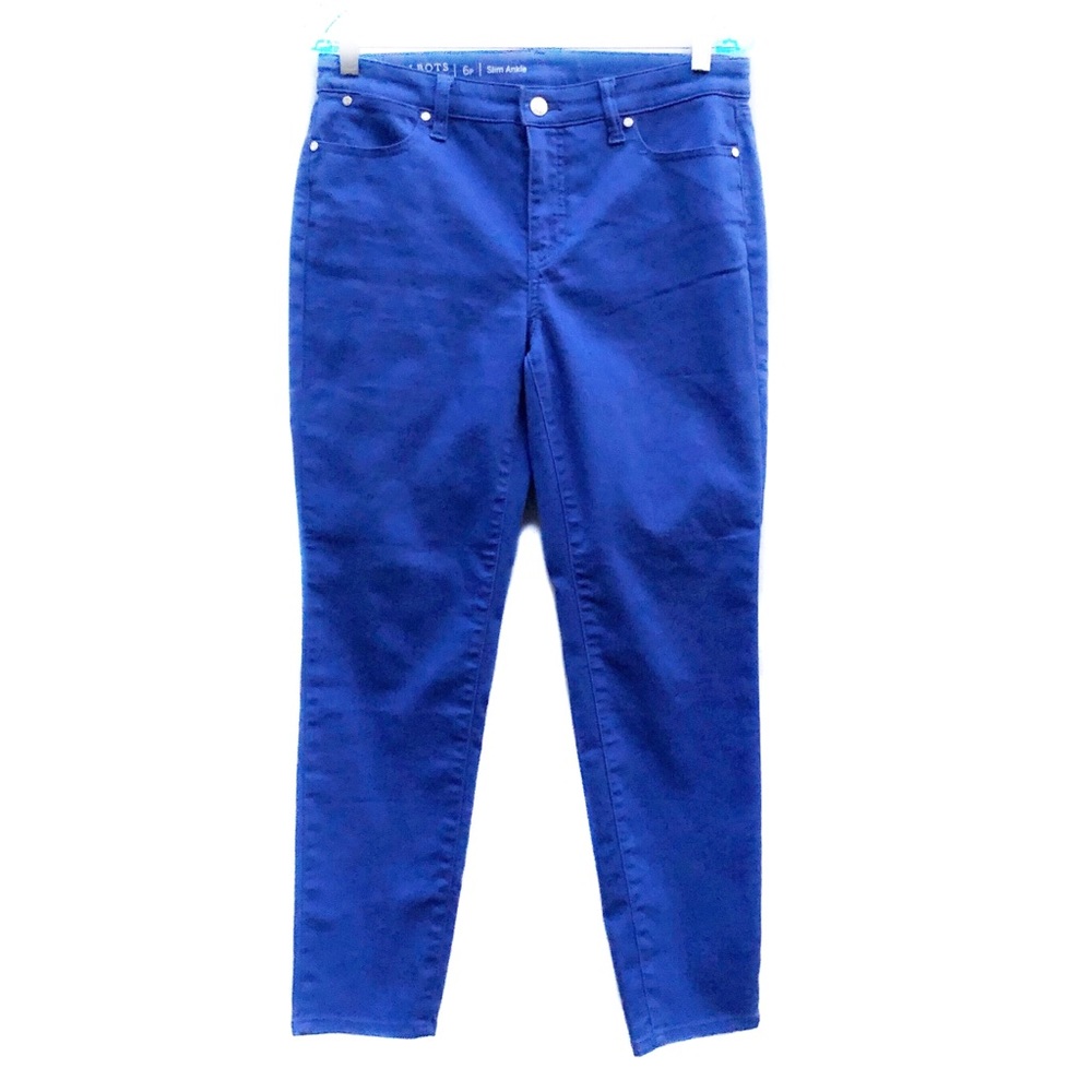 Talbots Flawless Blue Soft Stretchy Casual Slim Ankle Denim Jeans Pants EUC 6P